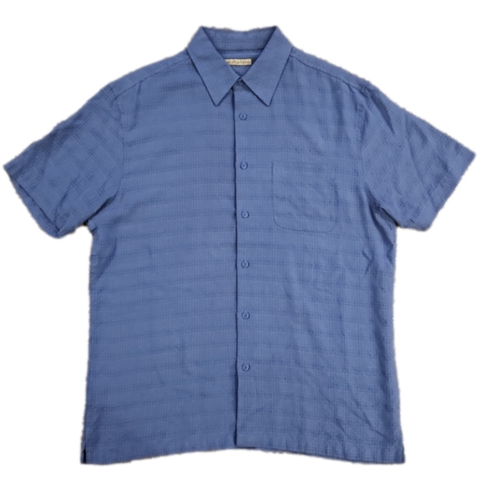 AGE Of Wisdom Blue Design Button-Up Shirt
